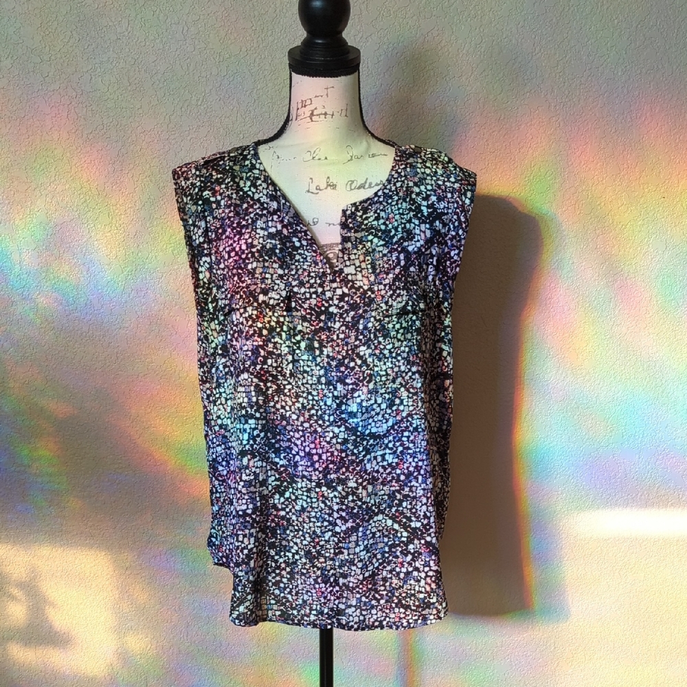 Apt. 9 Colorful Sleeveless Blouse